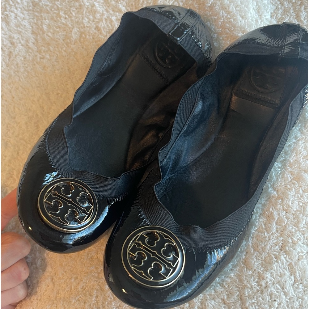 Tory Burch black flats size 8
